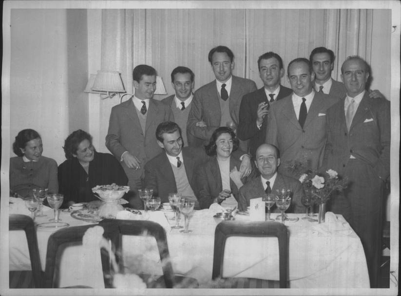 Il ricevimento per il Il matrimonio con Umberto Marzotto nel 1954.